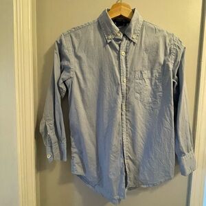 Gap Kids Blue Long Sleeves Button Down Shirt Size 8